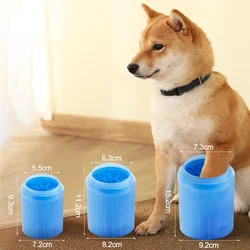 Limpiador de patas para gatos y perros – Cepillo lava pies portátil