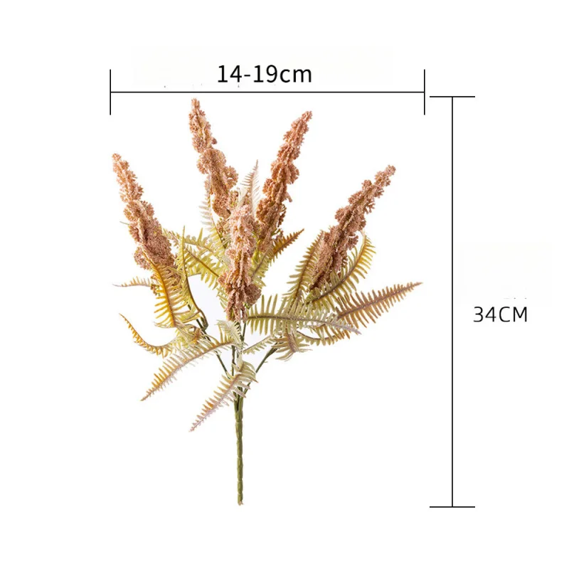 Paquete de flores de lavanda artificiales flocadas, decoración de acuario, plantas falsas realistas para adorno de pecera, bajo el agua - imagen 4