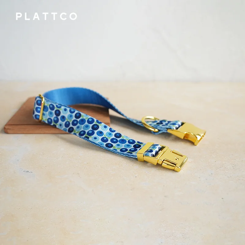 Conjunto para perro diseño único estampado y hebilla dorada - imagen 5