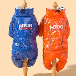 Abrigos de algodón de otoño e invierno para perros pequeños y medianos, además de ropa cálida de terciopelo y gruesa para mascotas