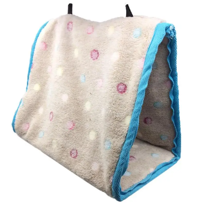 Hamaca de felpa para loros, nido cálido para mascotas, nido, litera, cama colgante - imagen 4