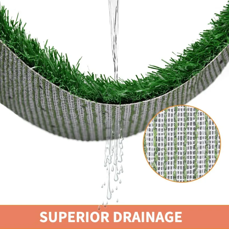 Inodoro para perros pequeños, orinal para perros con césped simulado, almohadilla extraíble para orina de mascotas, limpieza de orina antisalpicaduras, suministros para mascotas - imagen 2