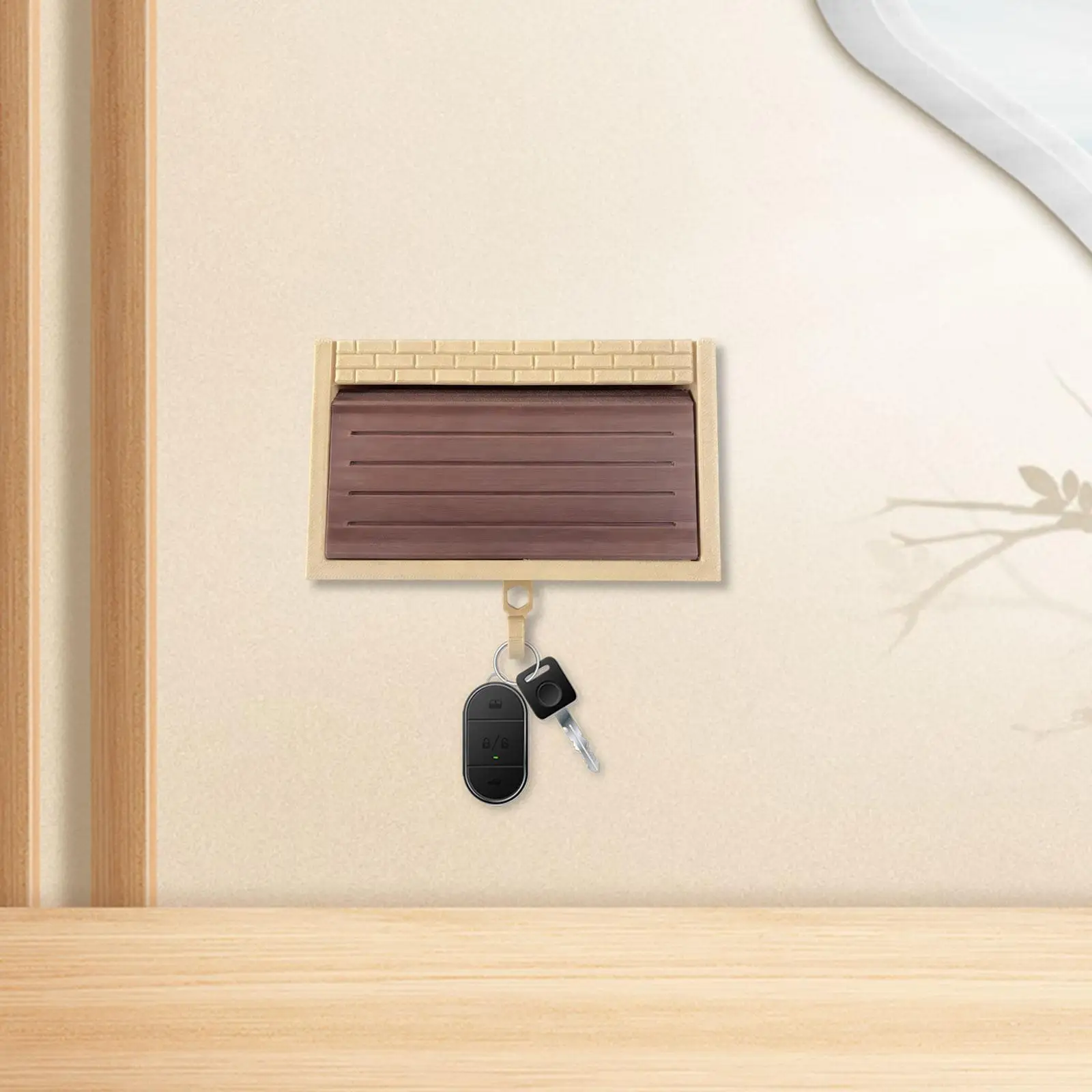 Llavero con gancho, compacto, moderno, en miniatura, para garages, colgador de llaves, estante para llaves para entrada, sala de estar y oficina
