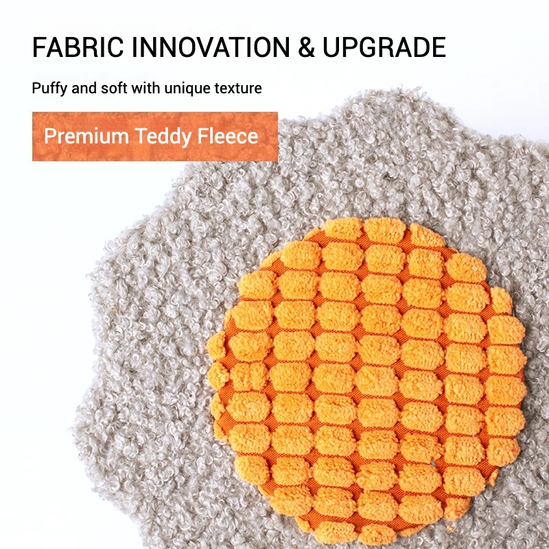 Torre de escalada para gatos de girasol, árbol pequeño para gatos con forro polar de peluche, diseño de felpa suave, postes rascadores de Sisal, bola de pista, bola de resorte