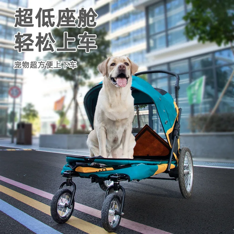 Cochecitos grandes para bicicleta, remolque de doble uso, carrito para perros medianos y grandes, se puede remolcar productos para mascotas - imagen 3