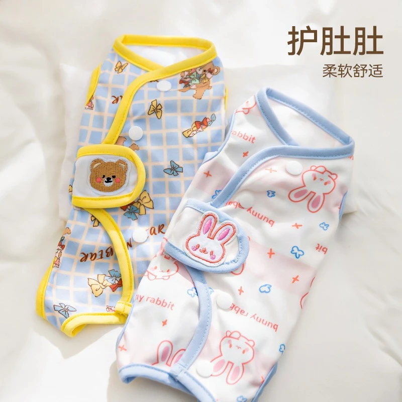 Ropa fina de primavera para perros pequeños, mono de cuatro patas para gatos, ropa para gatos, pijamas para perros, ropa para cachorros