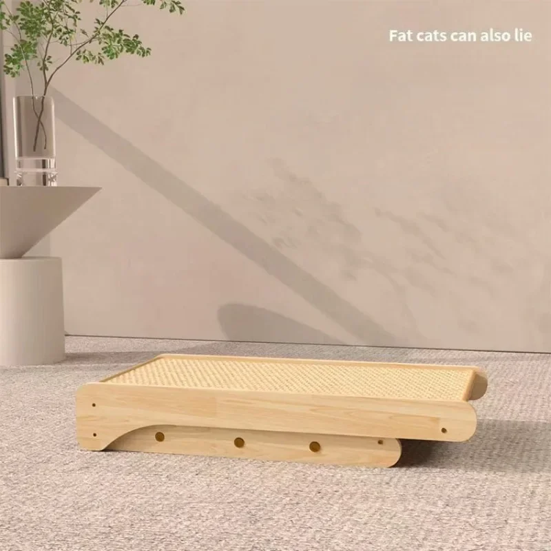 Rascador de madera para gatos, poste rascador resistente para gatitos, rascador, patas de molienda, juguetes, Protector de muebles, marco de escalada para gatos - imagen 5