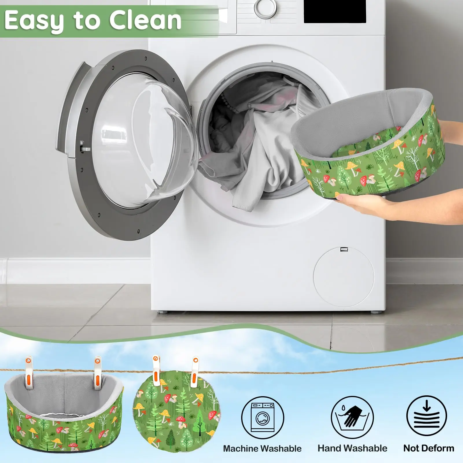 Cama lavable a máquina para conejillos
