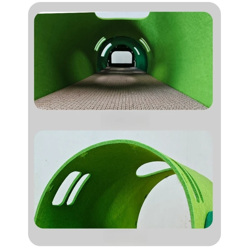 Juguetes de túnel de fieltro para gatos, raspador de juguete para gatos, accesorios creativos para cama de Catnap para gatitos, juguetes transpirables para entrenamiento de gatos, gimnasio, casa para gatitos - imagen 5