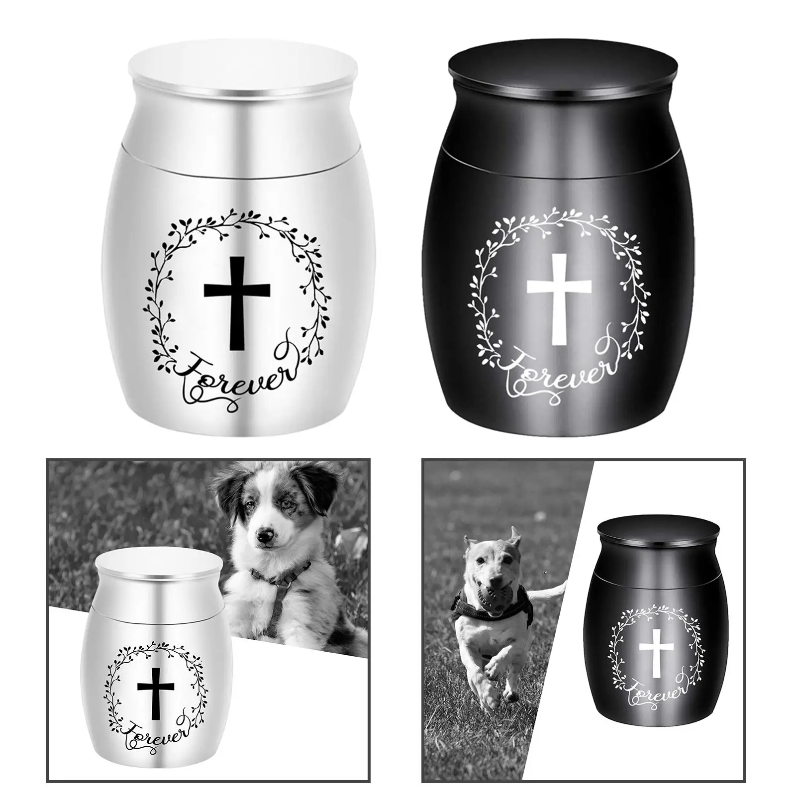 Memorial Pets Urn Mini Urns Dogs Decorative Urns Memorial Ash Holder Keepsake Urns for Kitten Small Animals Bunny Cats Rabbit