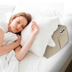 Cojín triangular de cuña – Respaldo lumbar para leer en cama