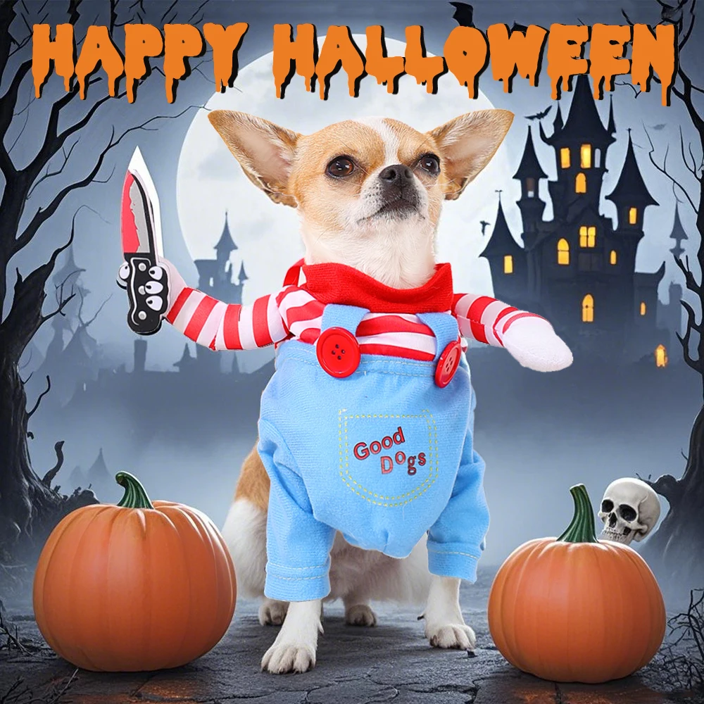 Disfraz de calabaza para perro – Traje divertido Halloween - imagen 2