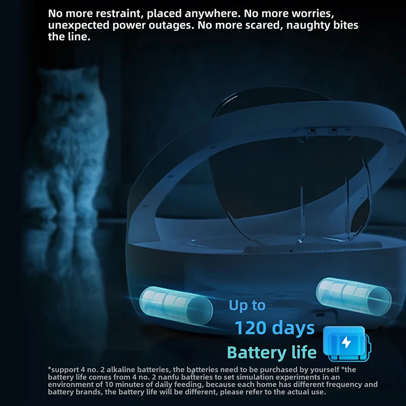 Alimentador de sincronización inteligente con microchip para mascotas, cuenco para gatos, perros, casas de mascotas múltiples, suministros alimentadores temporizados de alimentos automáticos inteligentes - imagen 3