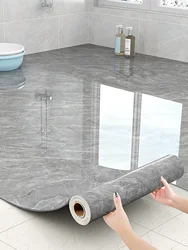 Azulejos de suelo de mármol de imitación, papel tapiz autoadhesivo simple, pelar y pegar DIY, pegatinas decorativas impermeables, antideslizantes y resistentes al desgaste, adecuadas para cocina, baño, dormitorio, sala de estar, comedor y renovación de muebles (15. 7 pulgadas X 196. 8 pulgadas)