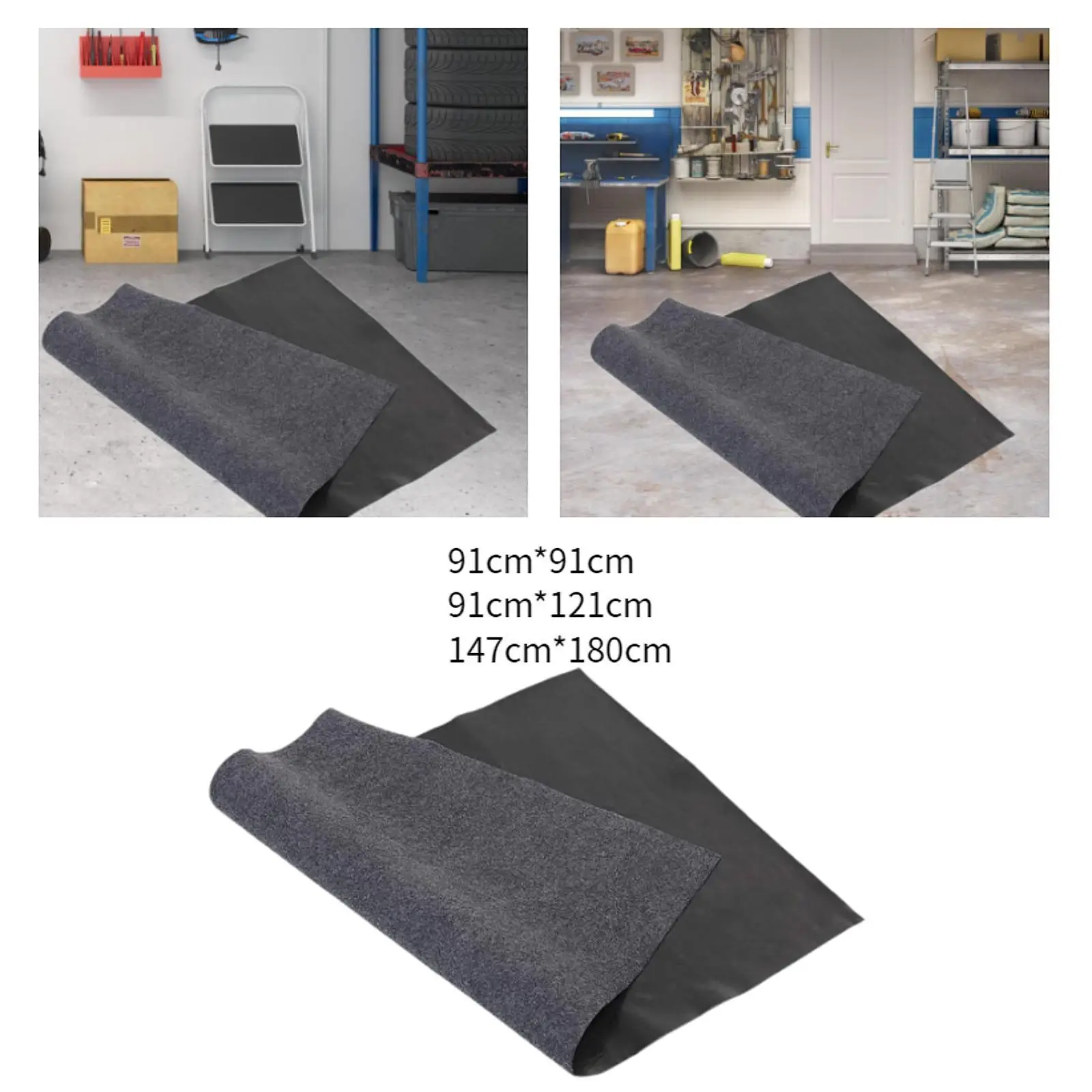 Garage Mat Portable Non Slip Reusable Sturdy Dustproof Washable Easy to Clean Maintenance Mat for Car Garden Repair Home