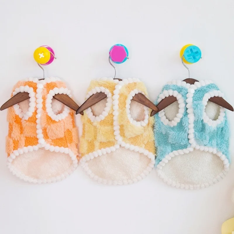 Abrigo para perros, chaqueta, ropa para perros a la moda, chaleco cálido para cachorros, abrigo bonito a cuadros para gatos, abrigo para mascotas, ropa para perros Bulldog Francés - imagen 5