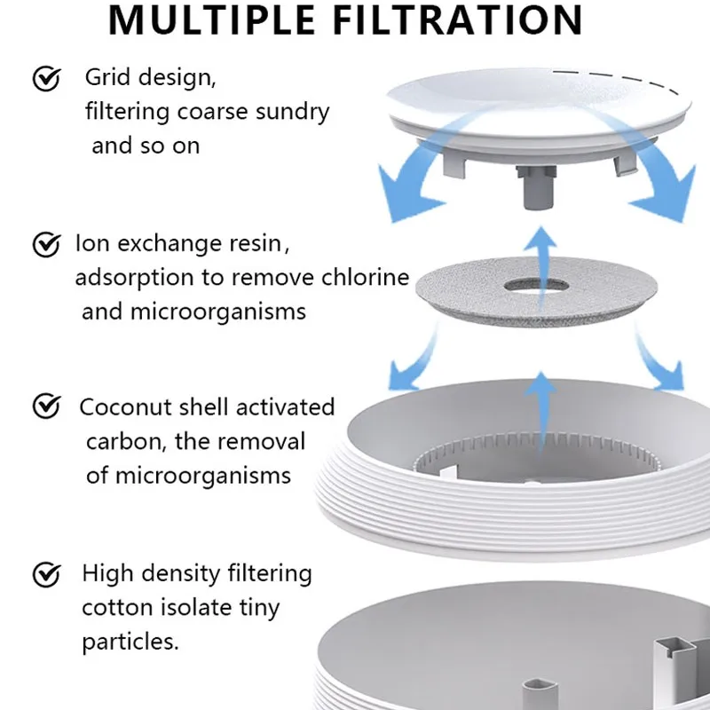 Fuente de agua para Gato, Sensor inteligente para beber, alimentador de apagado automático, filtro, bebedero, Mini fuente silenciosa, accesorios para cuenco para gato - imagen 4