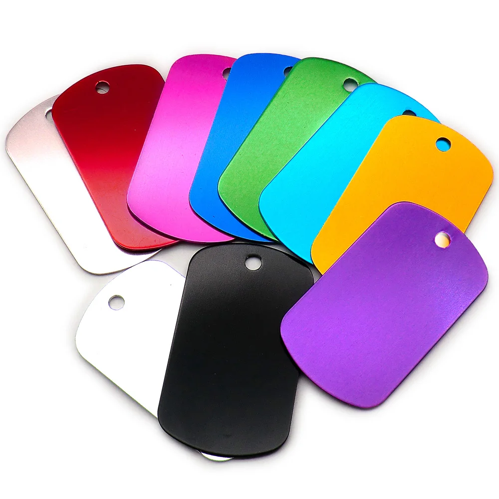 Placa de identificación personalizada para perro, accesorio colgante personalizado para Collar, 100 piezas, venta al por mayor