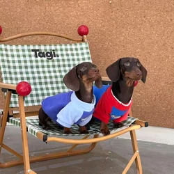 Pijamas para perros Dachshund cálidos y coloridos – ropa cómoda