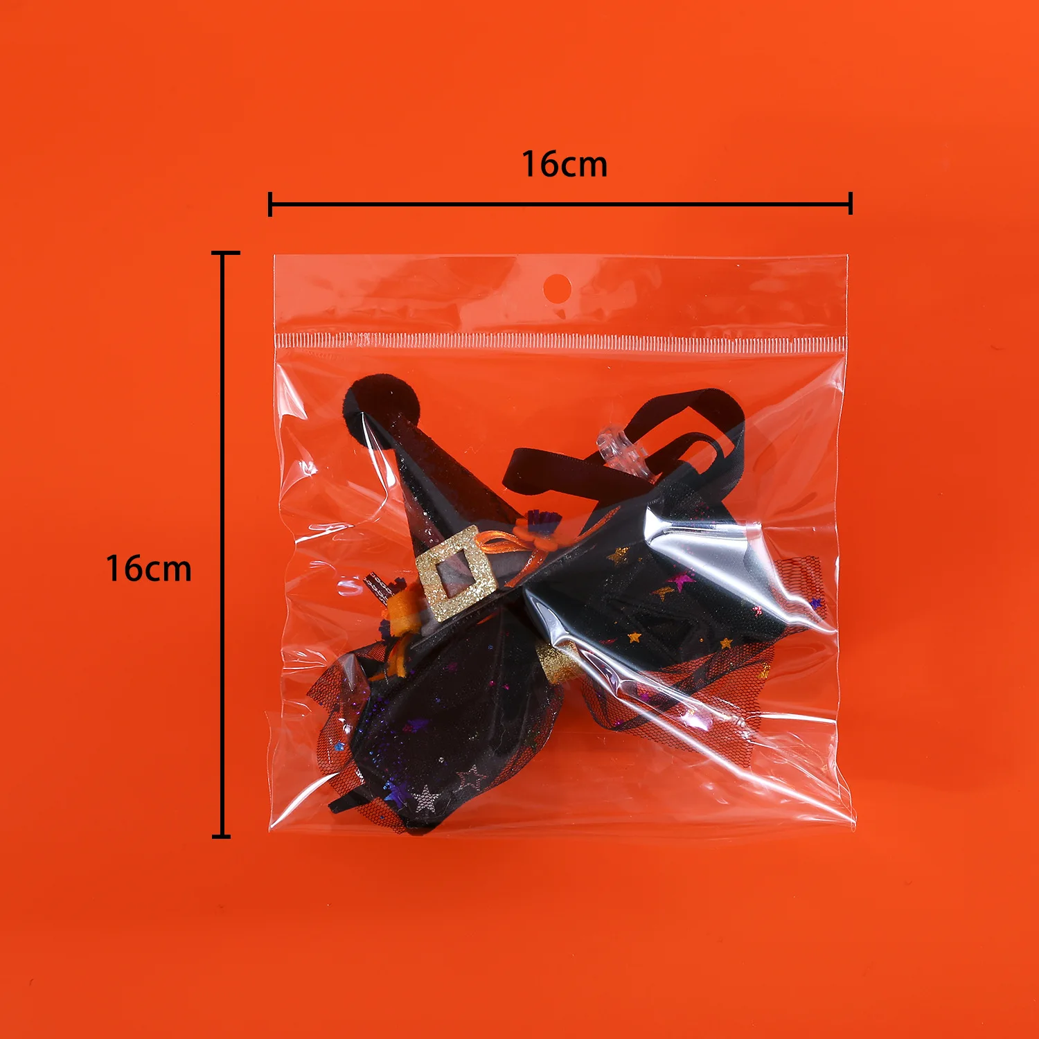 Conjunto de disfraces de Halloween para mascotas, cuello de pajarita de terciopelo de calabaza, sombrero de lentejuelas, tocado de gato y cachorro, fotografía - imagen 5