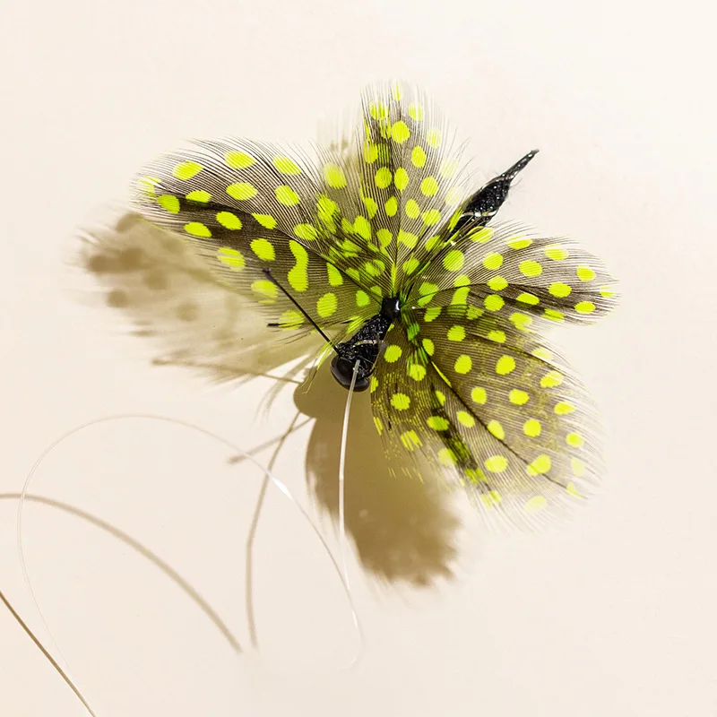 Palo teaser para gatos con plumas de puntos intercambiables – Juguete - imagen 3