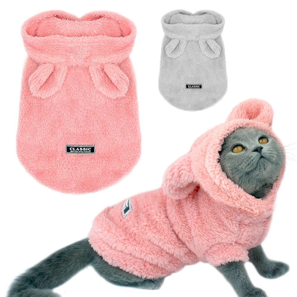 ropa calida invierno gatos abrigo cachorros gatitos chaqueta perros pequeños medianos chihuahua yorkshire disfraz s-2xl rosa
