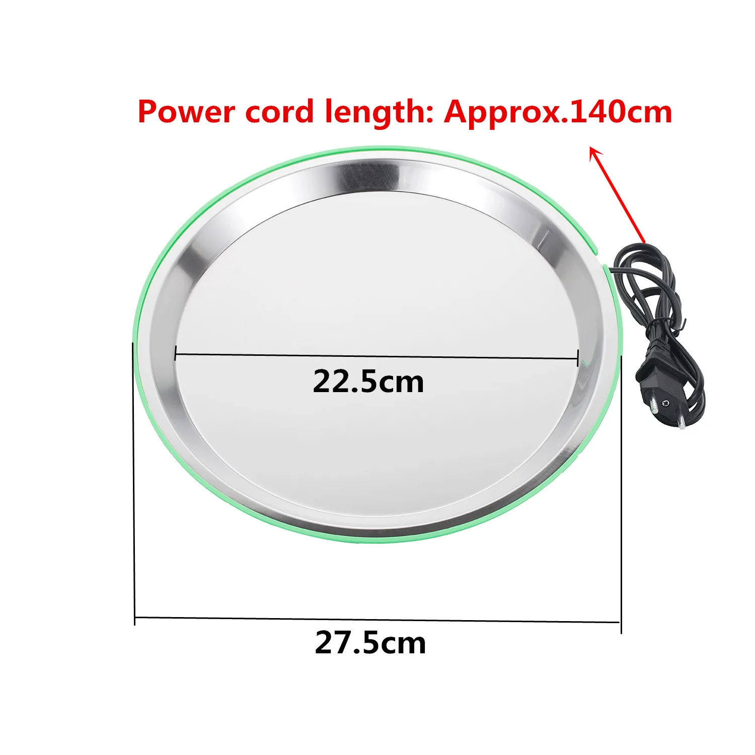 Tetera para palomas, Base calefactora de temperatura constante, pollo, codorniz, aves de corral, bebedero para palomas, placa calefactora para invierno, sin congelación, 1 ud. - imagen 2