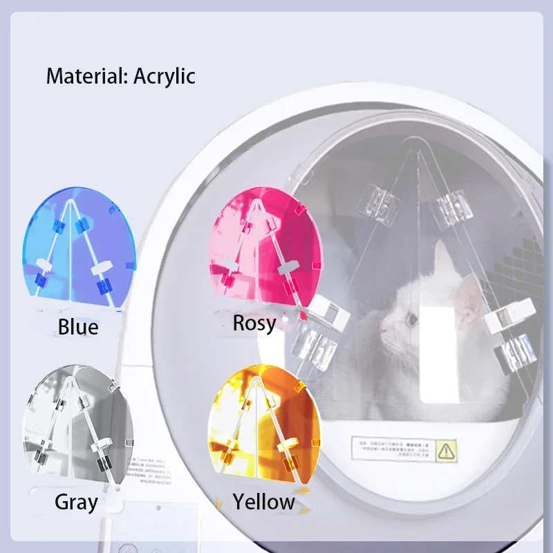 Cortina antiarena transparente para caja de arena Catlink, accesorios de puerta desodorante, solo cortina no incluida, colcha - imagen 4