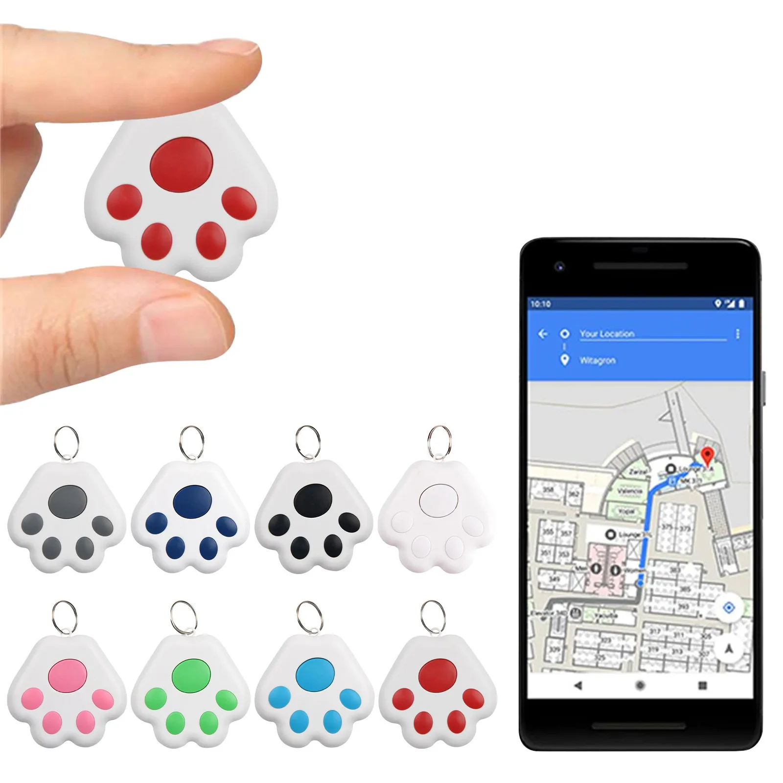 Rastreador Mini GPS Bluetooth 5,0, dispositivo antipérdida, bolsa para mascotas y niños, seguimiento de billetera para IOS/Android, localizador inteligente, accesorios - imagen 2