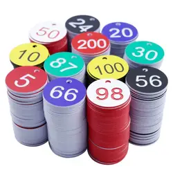 Kit de etiquetas de letreros numeradas, 50 Uds., 1-50, etiquetas de colmena, suministro de apicultura para ganado, caja de acoplamiento de colmena de abeja roja, piezas de herramientas de jardín