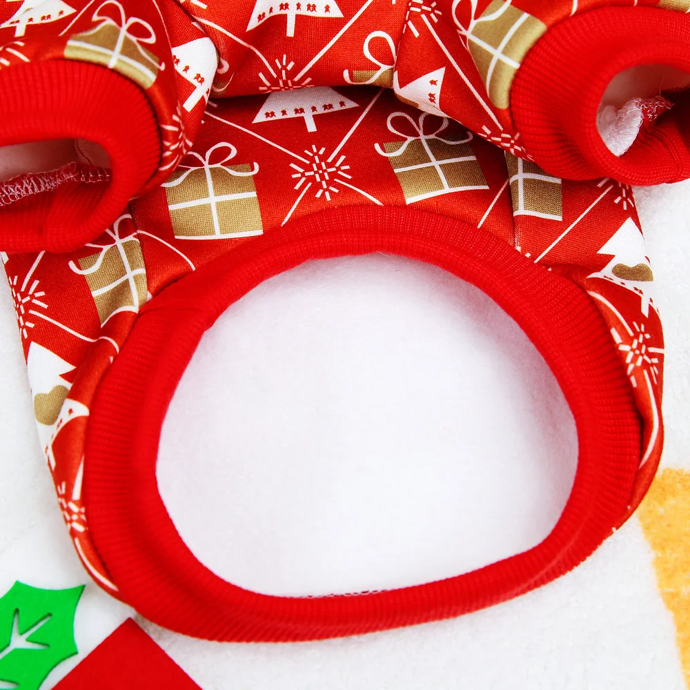 Ropa de Navidad para perros, disfraz de Papá Noel para cachorros, camiseta de fiesta para mascotas, ropa para perros pequeños y medianos, ropa para mascotas Chihuahua - imagen 4
