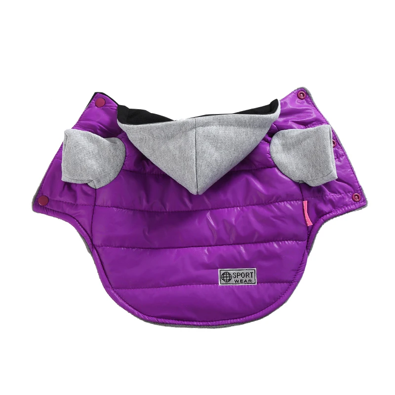 Chaqueta con capucha para mascotas para perros pequeños y medianos, abrigo cálido con capucha para cachorros, ropa a prueba de viento, disfraz de Bulldog Francés Chihuahua, Otoño e Invierno