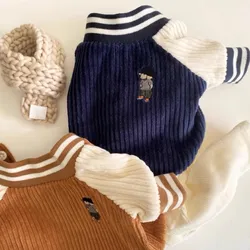 Uniforme de béisbol con bordado para perros y gatos