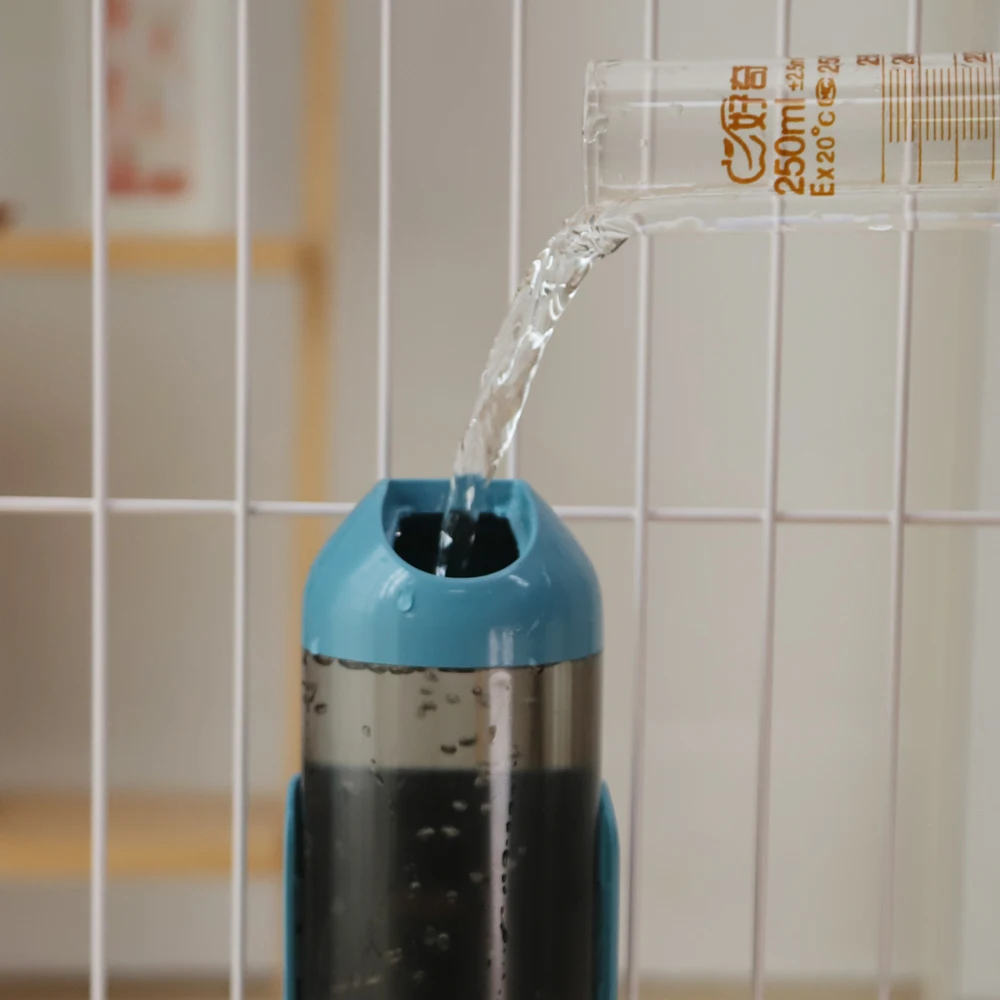 HOOPET-jaula colgante para mascotas, bebedero de agua para gatos, dispensador de botellas, bebedero de cabeza de fuente, bola para cachorro, perro, gato, bebedero de agua automático para mascotas - imagen 5