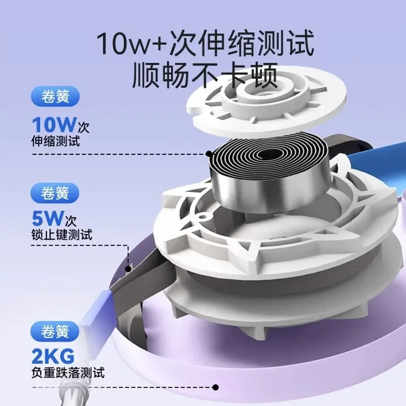 Correa telescópica automática para perros, cuerda para caminar para perros, cadena para mascotas a prueba de explosiones, suministros para mascotas con luces - imagen 4