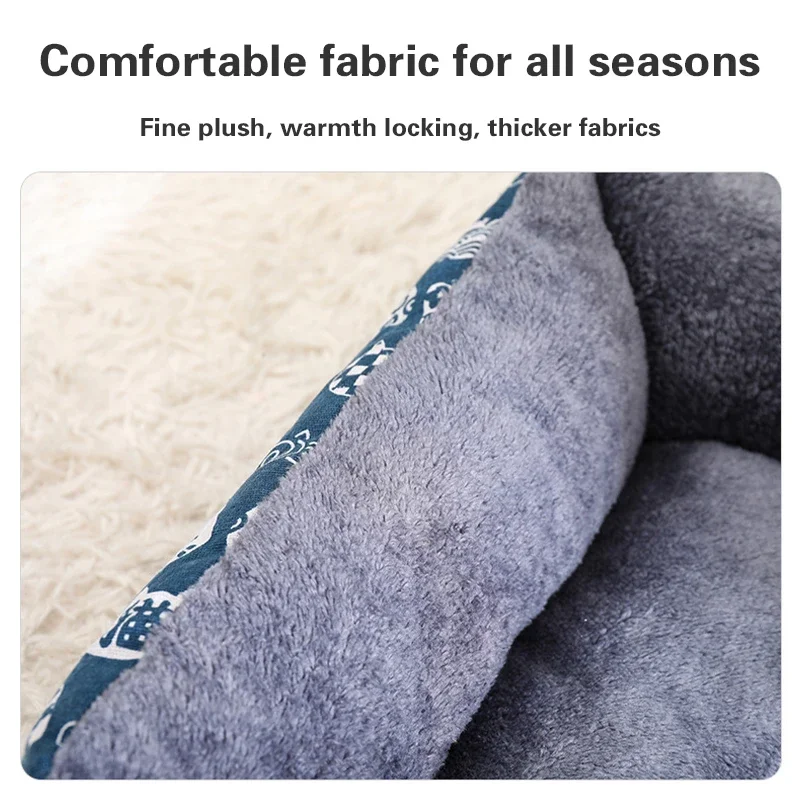Cómodas camas para gatos con forma de nido para mascotas, esteras gruesas para mascotas, cama para perros pequeños, medianos y grandes, sofá cama para mantener el calor, camas para dormir - imagen 5