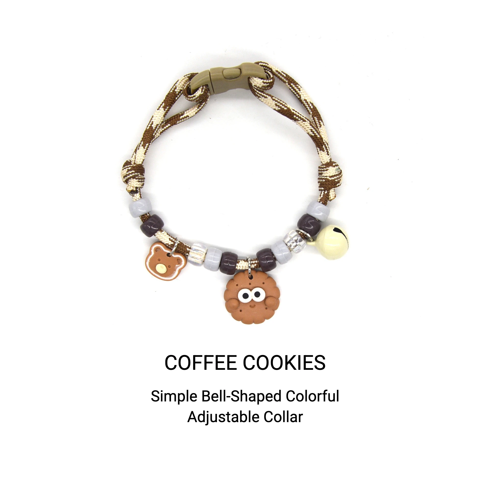 Collar para gatos y perros con estampado de pata, ajustable y campana - imagen 5