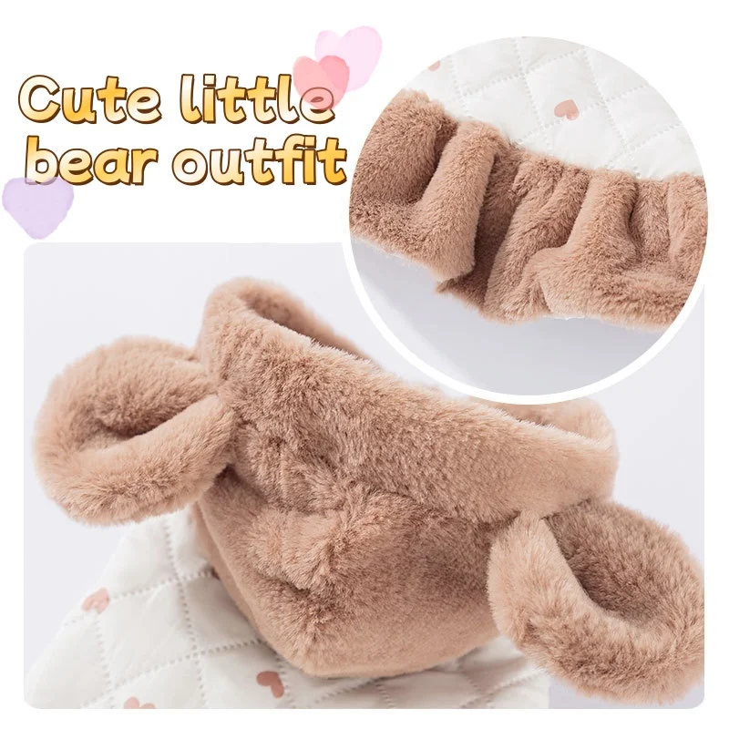 Chaqueta de invierno para cachorros y gatos – Abrigo Bichon estampado - imagen 5