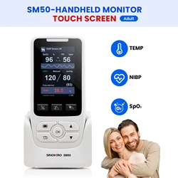 Monitor de signos vitales portátil táctil para gatos y perros