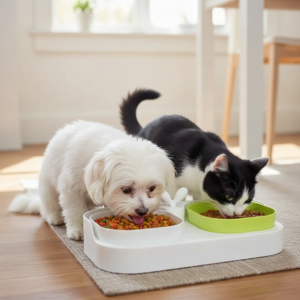 Cuenco doble antideslizante para perros - alimentador de agua y comida - imagen 3