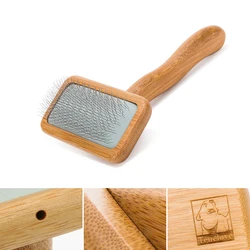 Cepillo elimina pelo de acero inoxidable para gato y perro