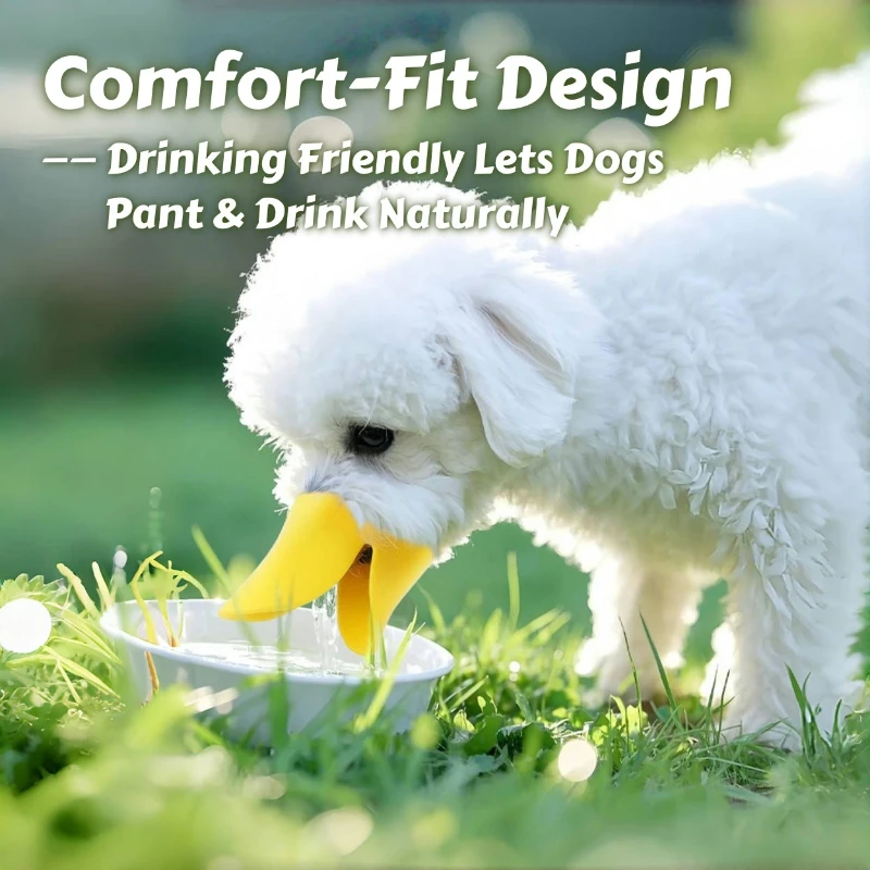 Bozal para perros con control suave para masticar, silicona suave, ajuste cómodo, apto para beber para perros pequeños, ayuda de entrenamiento calmante para ladrar - imagen 2