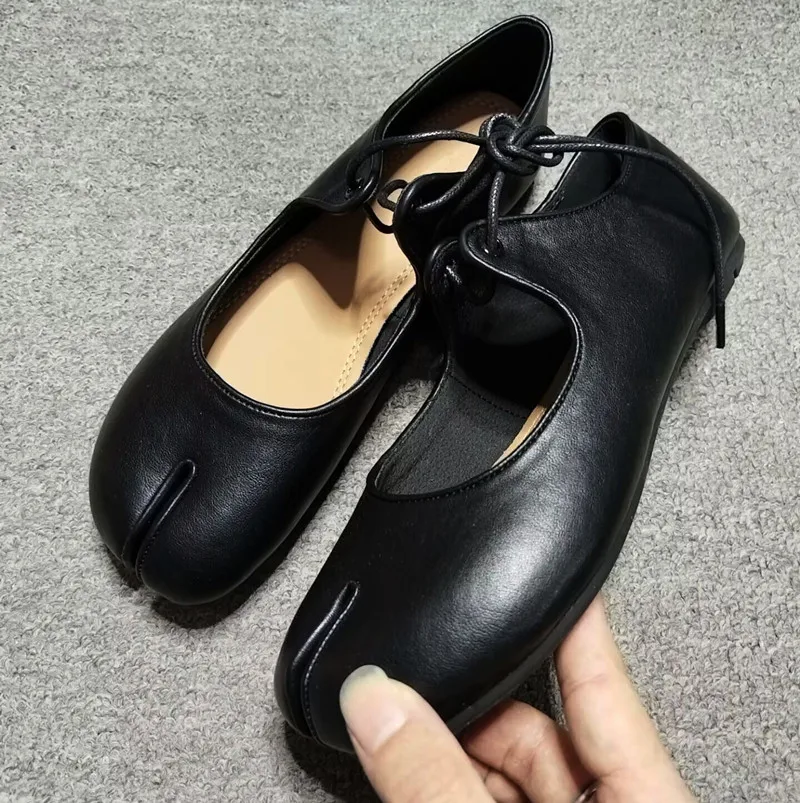 Zapatos planos de ballet en cuero para mujer – Cómodos y suela suave - imagen 5
