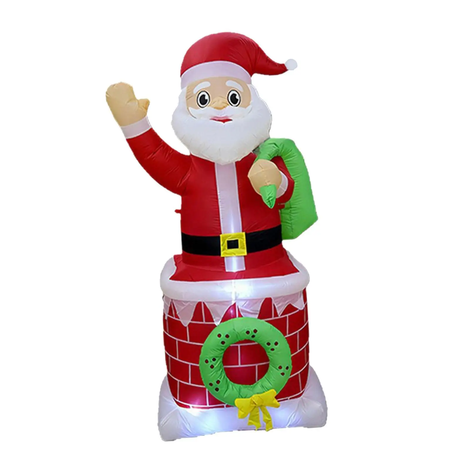 Lighted Santa Claus Christmas Inflatable Ornament with Windproof Rope 180cm Lighted Santa Claus Christmas Inflatable Ornament with Windproof Rope 180cm