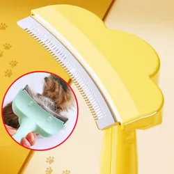 Peine para perros, cuchillo, cepillo para perros, removedor de pelo para mascotas, peines de pelo largo de acero inoxidable para el cuidado de perros, cuchillo, peine para gatos, accesorios para mascotas