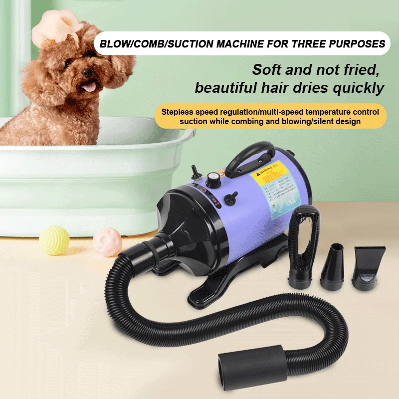 Secador profesional para perros con calor y flujo ajustable - imagen 4