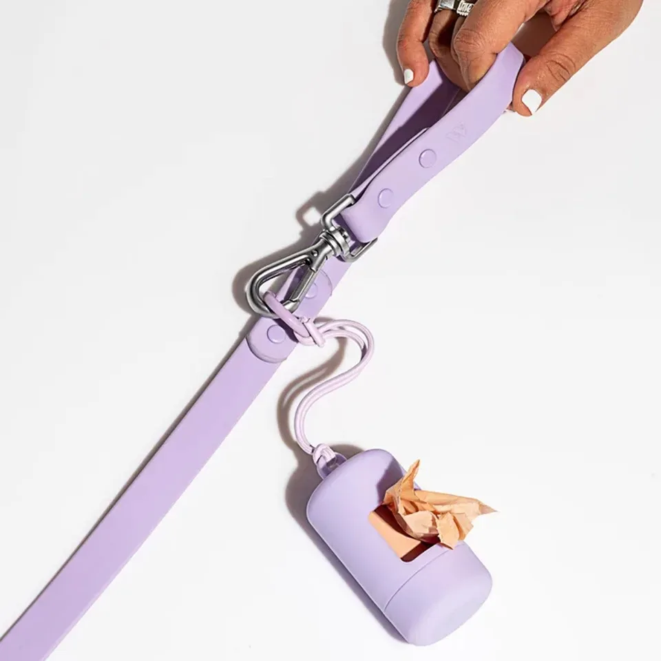 Bolsa de caca para perros, dispensador portátil de bolsas de basura para mascotas, soporte de basura para perros con estilo de lujo, suministros de limpieza - imagen 3