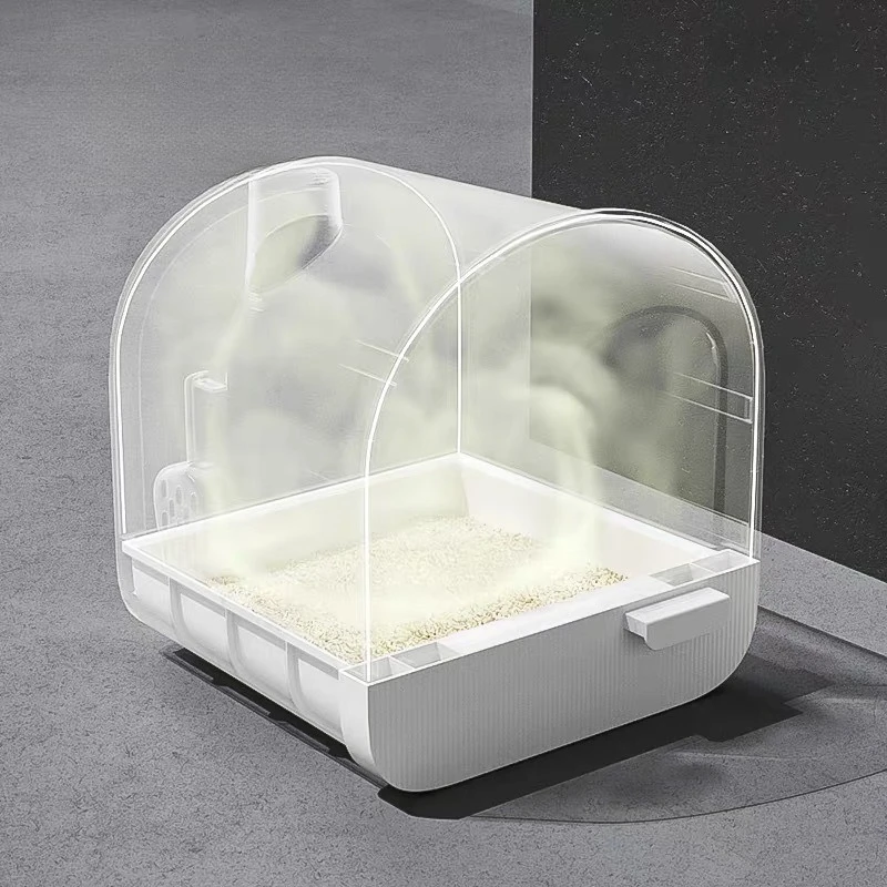 Cajón para gatos, caja de arena grande para gatos, caja de arena totalmente cerrada para gatos y gatitos, accesorios para gatos, suministros de baño - imagen 3