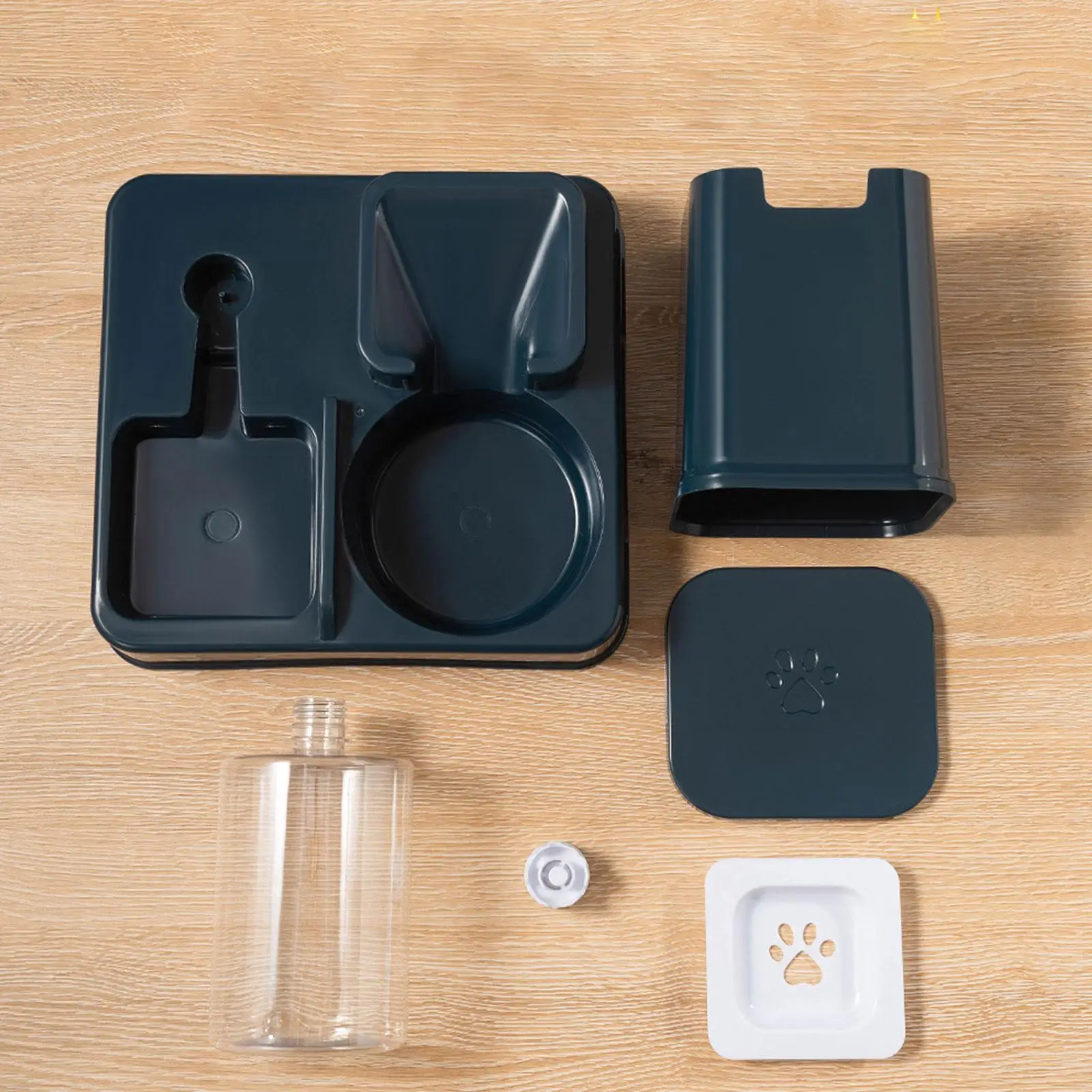 Cat Feeder and Water,Pet Food Bowl,Easily Clean Food and Water Bowl Dispenser Automatic Cat Feeder for Puppy Medium Pet Dogs