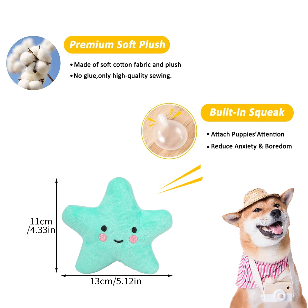 Juego de 5 piezas de juguetes para perros, huesos de dentición para mascotas, juguetes para gatos y perros, serie rosa, lindos juguetes de peluche para perros - imagen 5